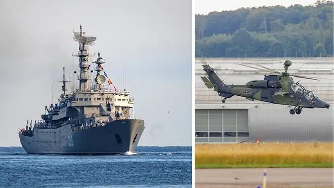 Németország külügyminisztere bejelentette, hogy egy orosz hajó figyelmeztető lőszerrel tüzelte meg a Bundeswehr helikopterét.