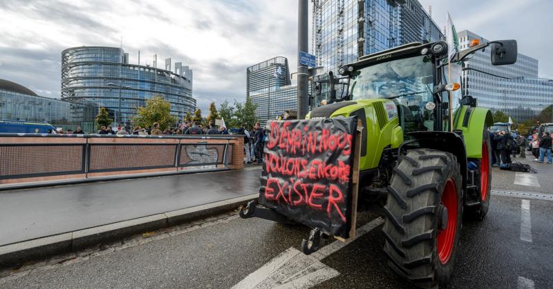 Talán így fognak megérteni: a traktoros gazdák odagurultak az uniós bürokraták ablaka elé.